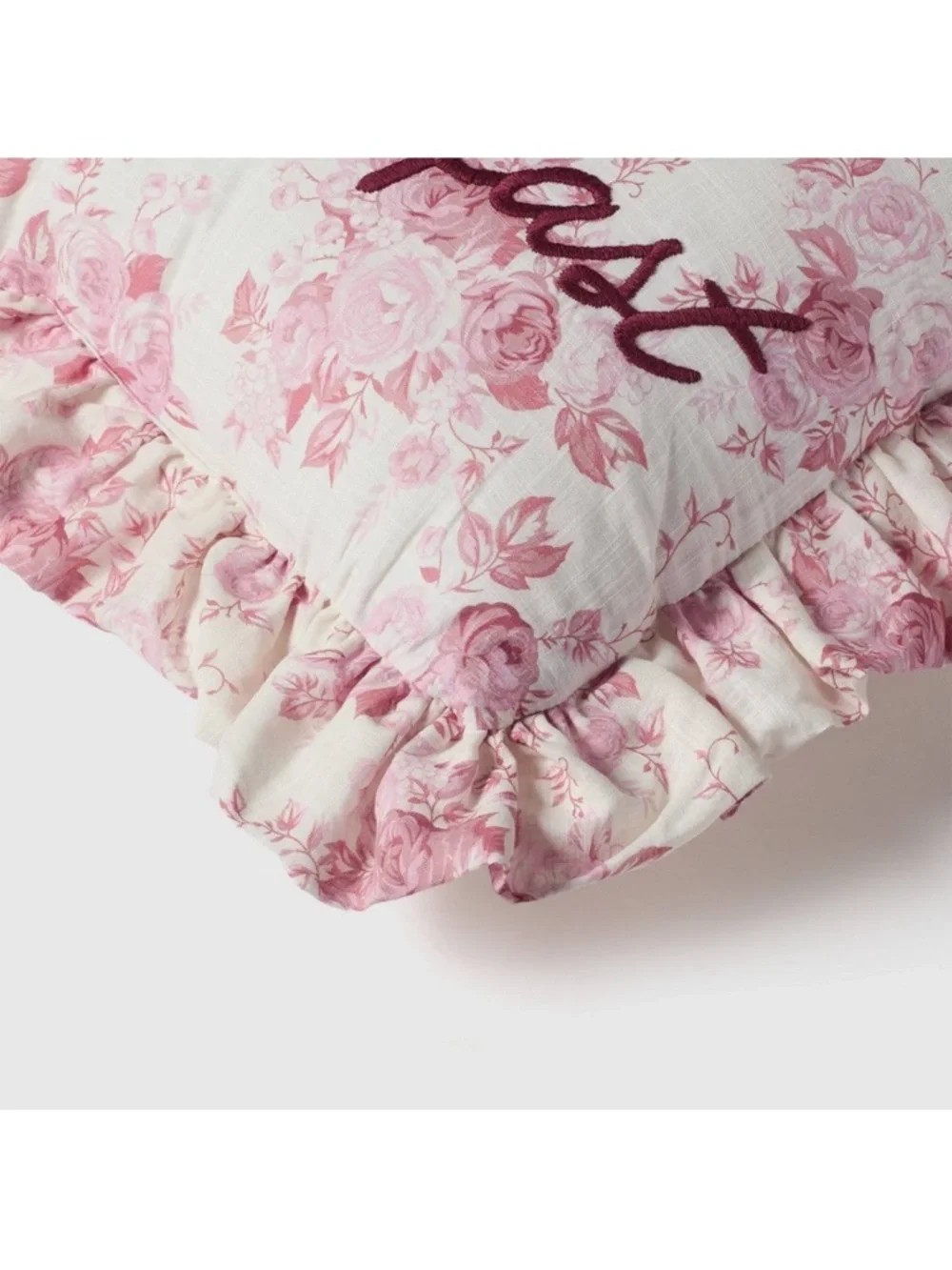 TARGET Floral Ruffle Pillow - 